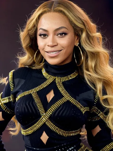 Beyonc768, close up portrait, Turtleneck, Retro 1970s jumpsuit with bold prints and flared legs, photography, trending on artstation, sharp focus, studio photo, intricate details, highly detailed, by greg rutkowski <lora:Beyonc768:0.6>