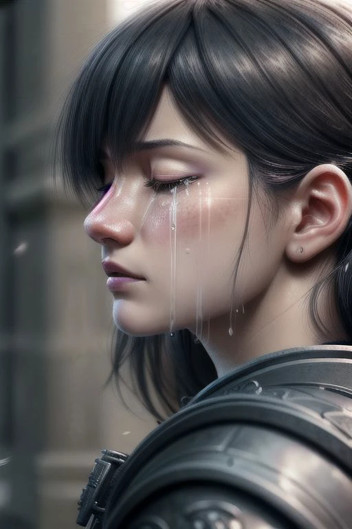 (close-up photography, realism, high detailed, trending on Artstation, trending on Pinterest, RAW photography)
(guard)
CryingAsagiriAya, closed eyes