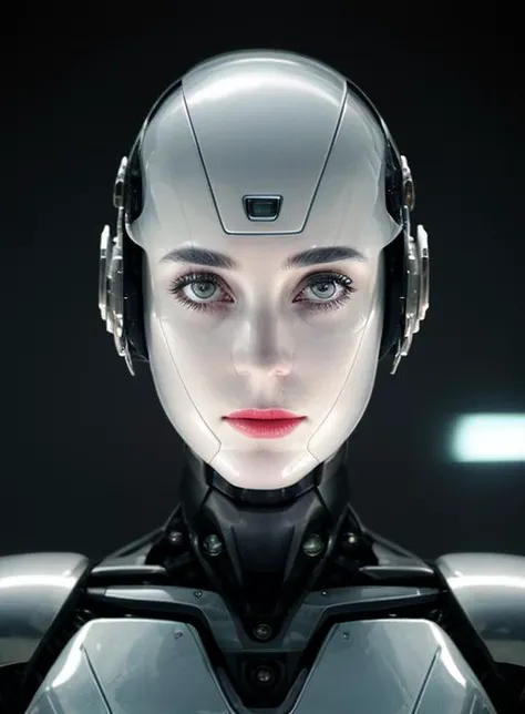 JenniferConnelly, <lora:JenniferConnelly-v15-byShurik:1>clean skin
(closeup) looking at viewer
(LikenessHelpbyShurik3:1)
robot
In this striking close-up, a female version of RoboCop stands as a powerful symbol of strength and femininity. (Best quality: 1.3)
Her metallic visage, adorned with sleek armor and intricate details, showcases her formidable presence as a cybernetic law enforcement officer. The contrast of her robotic features with the addition of vibrant, bold lipstick creates a captivating juxtaposition. (Detailed: 1.2)
The carefully applied lipstick adds a touch of femininity, accentuating her human-like lips and drawing attention to the harmonious fusion of man and machine. It is a subtle reminder that beneath the exterior of technology lies a woman who embraces her identity and individuality. (Lipstick accentuation: 1.3)
Her piercing gaze, enhanced by glowing visor-like eyes, radiates determination and focus. It reflects the unwavering commitment to justice and protection that drives her actions. The reflection of the cityscape in her visor hints at the challenges she faces as she patrols the streets, a silent guardian fighting against crime. (Intense gaze: 1.4)<lora:LuisapHumanoidRobots_v1:1> ,