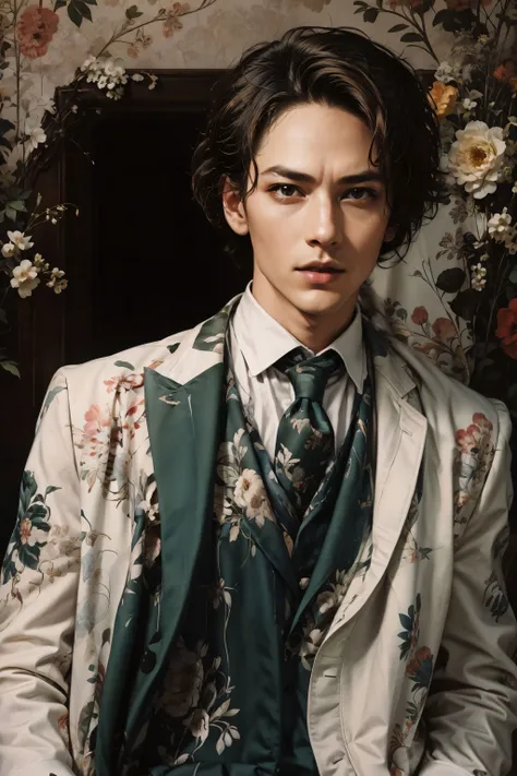 artstudt, (official art, extremely detailed CG unity 8k wallpaper),(1boy:1.3),beautifully detailed eyes, detailed fine nose, detailed fingers, (8k), (best quality), ( masterpiece:1.2), (realistic), ( photorealistic:1.37), extremely detailed
handsome gentleman, vintage hair, vest face, couture, magazine cover, textless, high quality, clothing details, fine fabric, full body, 8k, cinematic lighting, green suit, brown hair, 
<lora:add_detail:0.2> <lora:SuiteM1:0.6> <lora:Isaac:0.4>