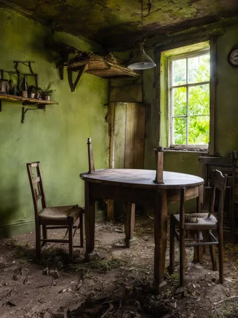 abandoned place, full of details and objects<lora:Abandoned:1>