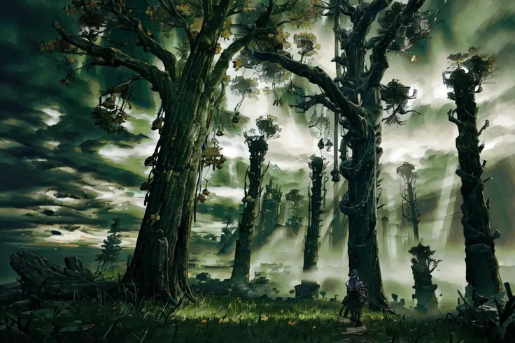 masterpiece,highres, tree,<lora:laotouhuan_v1:1>