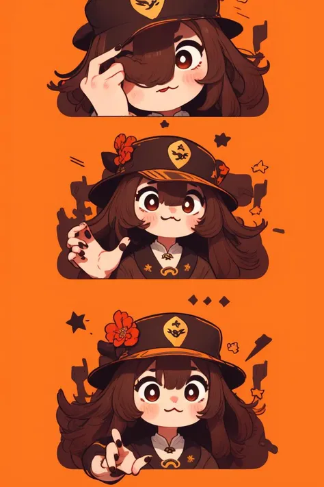 simple background, (:3:1.2),
<lora:Hu_Tao-000012:0.8> hu tao \(genshin impact\), genshin impact, hat, symbol-shaped pupils, red eyes, brown hair, star-shaped pupils, flower-shaped pupils, bangs, black nails
<lora:KawaiiVibes_V3_prunned:2.1>