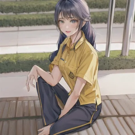 <lora:THAIPE:1>,  THAIPE, ((1girl)), navy long track pants, short sleeve shirt, ultra high res, excited pose, masterpiece, random hair, ultra detailed, winter, intricate details, shiny skin, realistic, beautiful