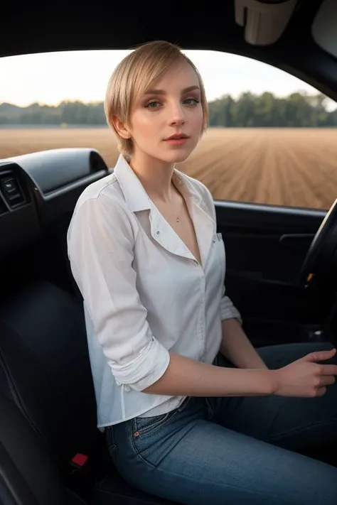 DEN_luventa_SG,
posing in a tractors cockpit, driving a tractor, country living, country, farming, driving a tractor in a field,
bokeh, f1.4, 40mm, photorealistic, raw, 8k, textured skin, skin pores, intricate details <lora:epi_noiseoffset2:1>, epiCRealism, <lora:ClothingAdjuster3:-0.8>