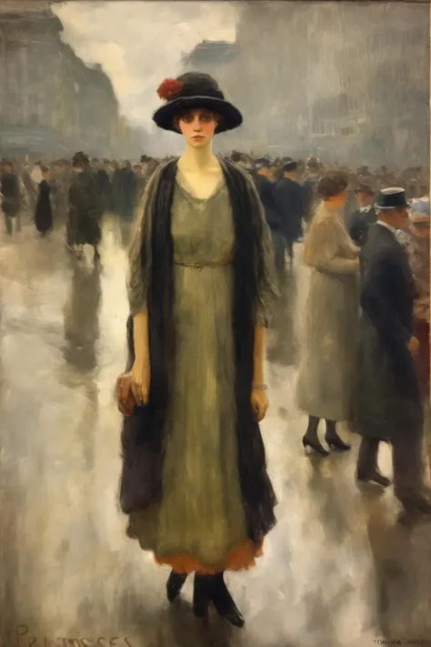 <lora:Theodore Robinson Style:1>Theodore Robinson Style - a perfect Edwardian oil painting
