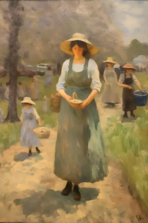 <lora:Theodore Robinson Style:1>Theodore Robinson Style - impressionist painting