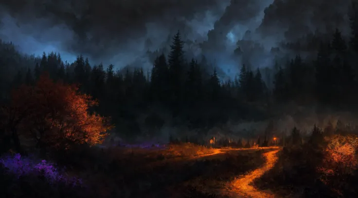 (masterpiece, best quality:1.3), (highres, realistic, sharp focus:1.1), 4k, hdr, wallpaper,  stuning beauty,   art by aofks and jkrz , <lora:aofks - AnatoFinnstark:0.7> <lora:jkrz - JakubRozalski:0.45>,  <lora:LowRA:0.5>, [orange theme:violet theme:0.3]