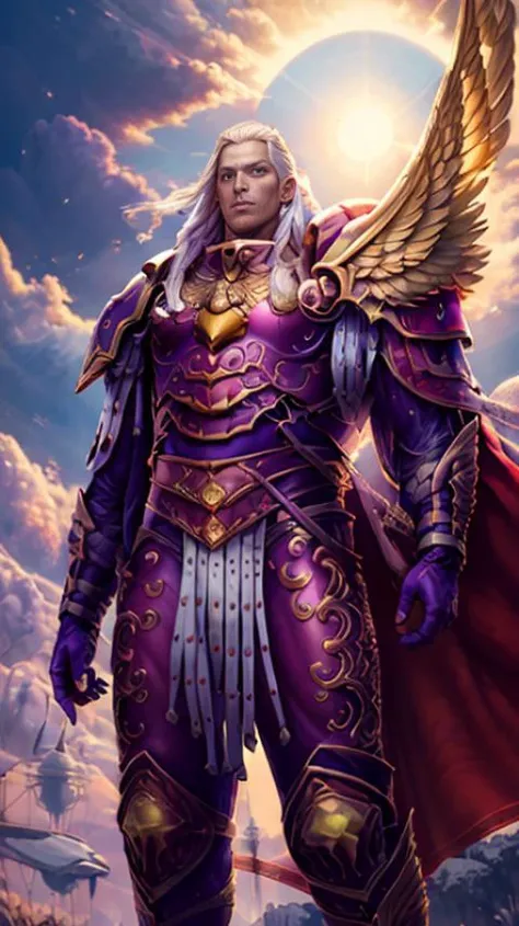 masterpiece, best quality, digital art, (fulgrim:1), male, extremely handsome face, beautiful, standing in the sun, glowing, elegant and majestic background <lora:Fulgrim2-22:0.8> <lora:add_detail:0.2>