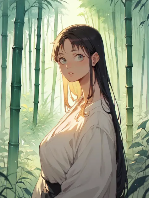 score_9, score_8_up, score_7_up, score_6_up, score_5_up, <lora:1llum1XLP:0.7> 1llum1, 1girl, long hair, curvy, portrait, bamboo forest,