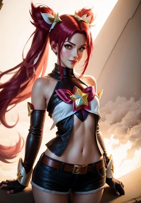 <lora:star_guardian_Jinx:0.8>, star_guardian_Jinx, solo, evil smile,, (masterpiece, best quality, absurdres, detailed, ultra-detailed:1.3)