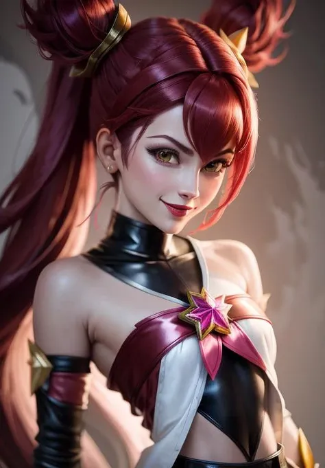 <lora:star_guardian_Jinx:0.8>, star_guardian_Jinx, solo, evil smile,, (masterpiece, best quality, absurdres, detailed, ultra-detailed:1.3)