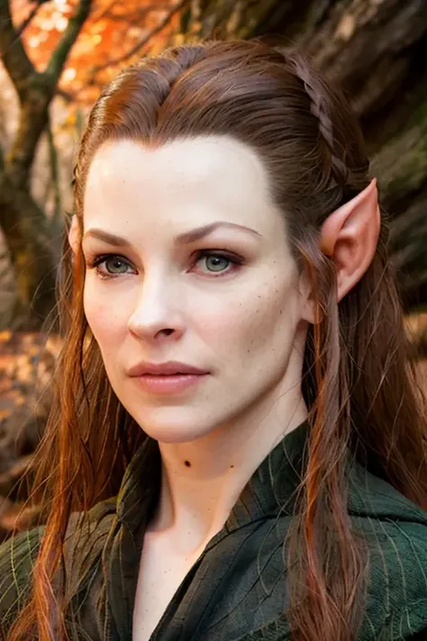 masterpiece, best quality, 35 years old, raw photo, detailed, perfect skin, pale skin, deep shadows, striking color, elf woman
<lora:Tauriel:0.8> Taur1al