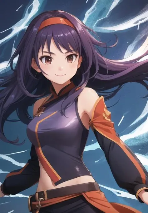 <lora:Konno_Yuuki:0.8>, Konno_Yuuki, smile, (acclaimed, alluring, captivating, exciting, gorgeous, striking:1.3), (highly detailed, high quality:1.3)