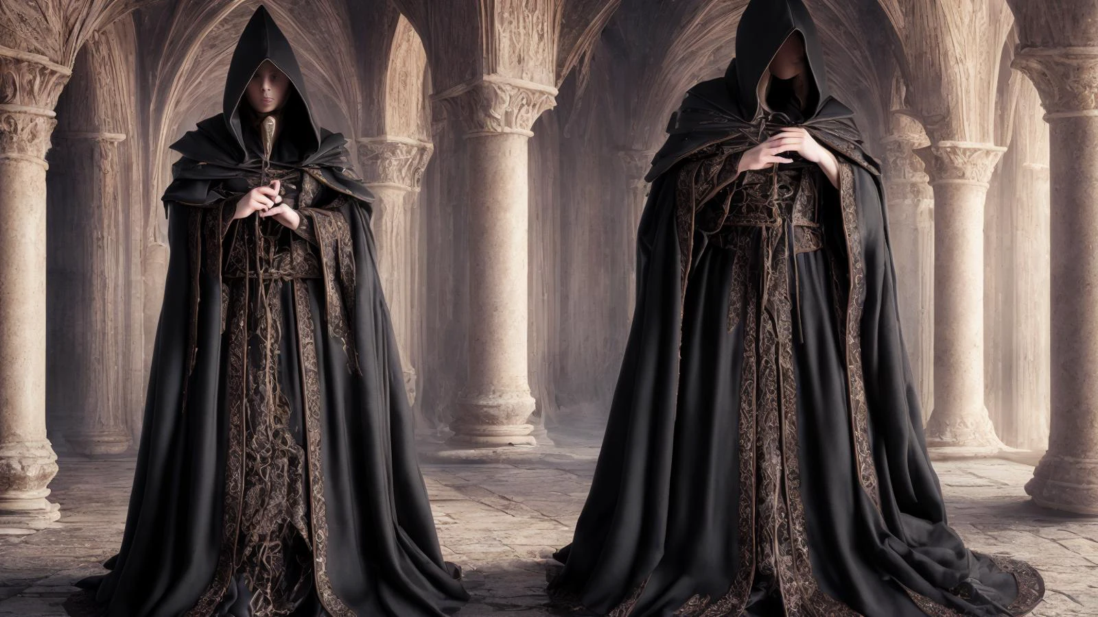 realistic analog photo, award winning photo,
<lora:FantasyRitual:0.8> ritual
<lora:edgCultistTemptation:0.75> wearing edgtemptation, edgcultist, wearing edgcultist_hood, hair inside the hood, robe,
RAW, highres, 8k, uhd, High Dynamic Range, tonemapping, crisp details,