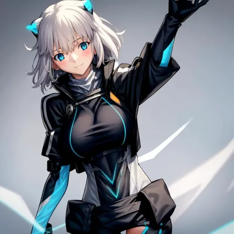 <lora:takeuchi_takashi_style_v01:1>
<lora:icey-nvwls-v1:1> <lora:icey_20230605230028:0.1>
16k , highres , masterpiece , best quality , ultra-detailed ,
BREAK
(( 1girl , solo )) , woman , huge breasts , light smile , light blush , ((medusa (fate)):0.5) , medium long shot ,
icey , ic3y , black bodysuit , cropped jacket , black thighhighs , gloves , neon trim , glowing
head tilt
, beautiful fingers ,
