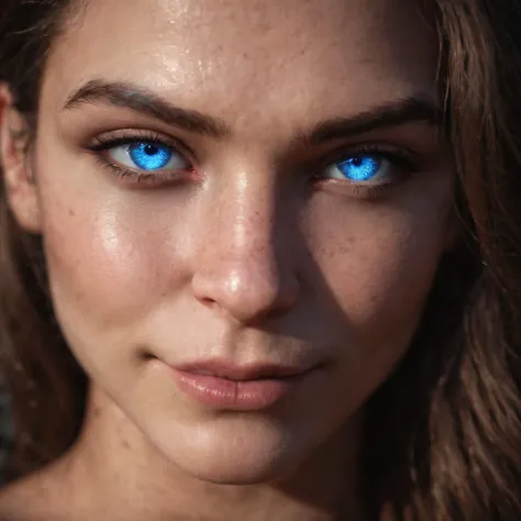 (source_realistic), 18yo russian woman , close up, shadows, perfect face, (blue eyed), nighttime,dark photo,grainy,dimly lit,seductive smirk,harsh camera flash, grainy, highly detailed, (freckles:0.5), (skin texture), (background town), bokeh, (snub nose)