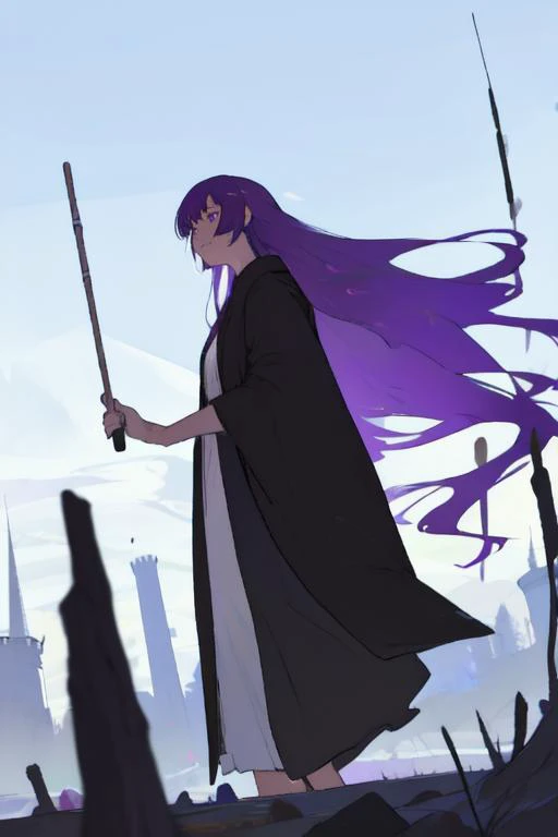 (photorealistic1.2), FernFrieren, very long hair, purple eyes, (purple pupils), white dress, (black robe:1.5),<lora:Fern:0.7>
In the shadows of the ancient keep,
Stone walls where memories sleep.
Towers touch the azure sky,
Legends whispered, soaring high.
A moat, a guardian of the past,
Castle echoes, strong and vast.
Majestic halls, secrets unfold,
Stories in stones, history told.
<lora:flat2:0.7> <lora:dtl11-cnlight:-0.7> <lora:Mdf_anStyle:1>