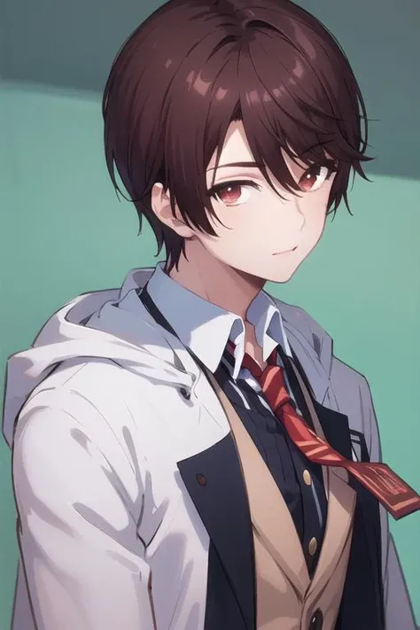 masterpiece, best quality, ultra-detailed, illustration, 1boy, solo, male focus, looking at viewer, , , <lora:yuuta_kadowaki:0.76>, yuuta_kadowaki, , coat