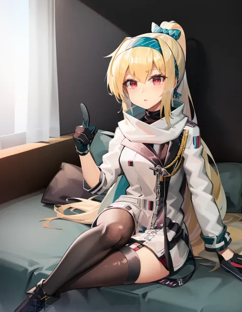 (extremely detailed CG unity 8k wallpaper),(masterpiece), (best quality), (ultra-detailed), (best illustration),(best shadow), (sharp eyeliner, eyeshadow, detailed eyes:1.1), bedroom background, sitting on couch
(sv98mod:1.2), mod3 \(girls' frontline\), 
<lora:SV98:1>