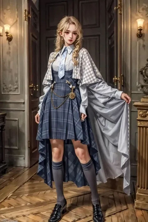 best quality,masterpiece,highres,original,extremely detailed wallpaper,perfect lighting,extremely detailed CG,<lora:add_detail:0.3>,perfect_photography.txt,
<lora:CLOTH+Magicalgirlcostume_1:0.6>,mcostume,skirt,kneehighs,