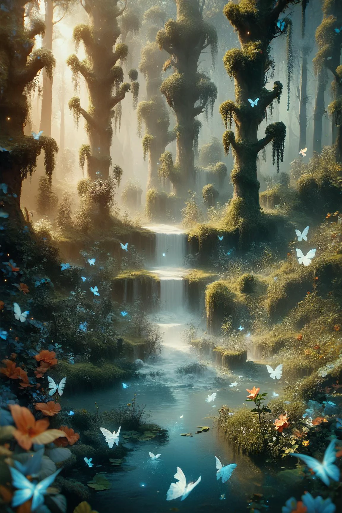 score_9, score_8_up, score_7_up, score_6_up, DonM1nn3rB34utyXL detailed, cinematic beautyful lighting, heavenly realm in swamp biome, rating_safe <lora:DonM1nn3rB34utyXL-pony-000005:0.7>