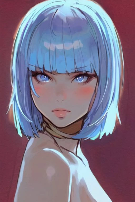 masterpiece, best quality, 1girl, perfect eyes, perfect face, kuvshinov