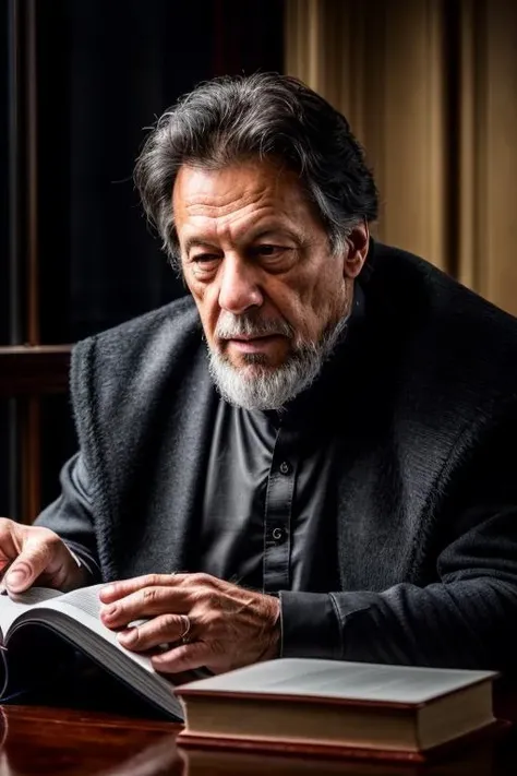 photo of imran khan, (dark magic), (grim), (intricate details), (hyperdetailed), 8k hdr, high detailed, dramatic atmosphere, atmospheric perspective, 1 boy, a dark wizard reading a book, grey hair, grey beard, dark fantasy, medieval (masterpiece:1.0), (best quality:1.4), (ultra highres:1.2), (photorealistic:1.4), (DSLR, 8k, RAW photo:1.2), (sharp focus:1.4), hyper-realistic photograhpe, 8k UHD, photographed by Canon EOS R6 <lora:epiNoiseoffset_v2:0.4> <lora:add_detail:1> <lora:IK_Lora:0.4>