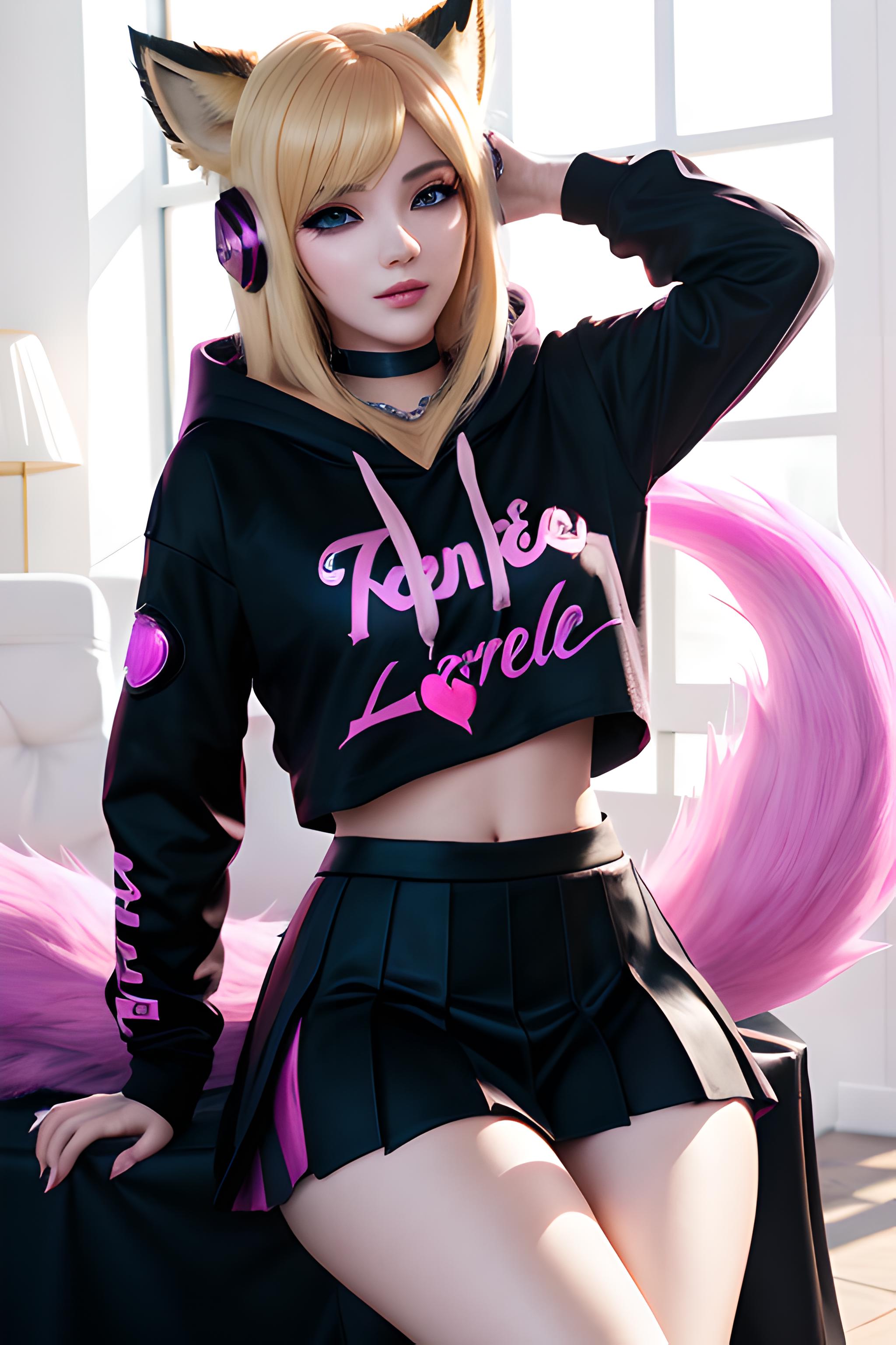 Ahri [HyperRealistic] - KDA - League of Legends - [LoRA] 1
