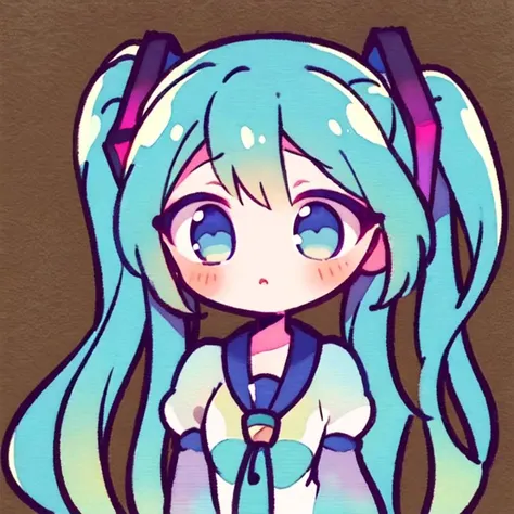 masterpiece,best quality,sketch,1girl,hatsune miku,blue eyes,blue hair,solo,looking at viewer,upper body,depth of field,(watercolor illustration, soft pastel colors:1.1),Technomancer,(Colloids,Fresco (for wall paintings) Vibration,Triangular Prism,Hypnotic,Bewitching,Mesmerizing,Octagon ,Circulation,Zigzag lines,Straight lines magic:1) Technology manipulation,Atompunk,2k resolution,<lora:some stickers:1>,<lora:hanako-kun_style:1>,<lora:hatsunemiku1:1>,sad, HDR.UHD4K8K64K,best quality, masterpiece, highly detailed,studio lighting,ultra_fine painting,sharp focus,physically_basedendering,extrame detail description,professional,vivid colors,bokeh,