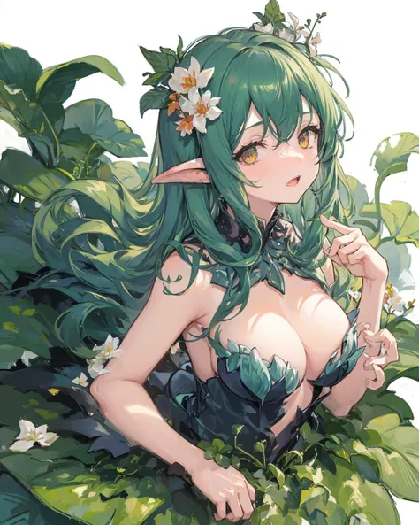1girl,alraune,  <lora:AlraunePlantGirl[alraune]V1:1>,plant_girl,