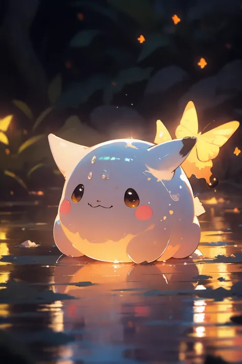 Pikachu slime model, witch slime pikachuin a forest, flowers, birds, butterfly, shiny background, slime, explosionmagic, excessive energy, smoke, glowing aura, Astero<lora:more_details:-1> <lora:F_slime02:0.7>, (Extremely Detailed Oil Painting:1.2), glow effects, godrays, Hand drawn, render, 8k, octane render, cinema 4d, blender, dark, atmospheric 4k ultra detailed, cinematic sensual, Sharp focus, humorous illustration, big depth of field, Masterpiece, colors, 3d octane render, 4k, concept art, trending on artstation, hyperrealistic, Vivid colors, extremely detailed CG unity 8k wallpaper, trending on ArtStation, trending on CGSociety, Intricate, High Detail, dramatic