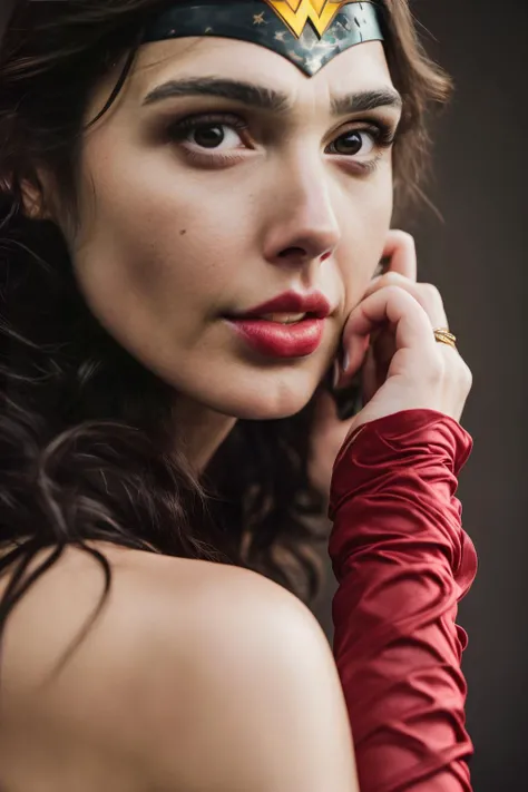 closeup portrait of <lyco:locon_gal_v1_from_v1_64_32:1.0> gal gadot, playful, punk , with Choppy layers hair , cosplaying as wonderwoman, background titanic interior epic (photo, studio lighting, hard light, sony a7, 50 mm, matte skin, pores, colors, hyperdetailed, hyperrealistic),