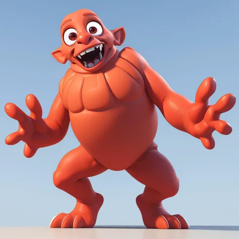 Creature: big-nosed eyestomper, (3D:1.5) Pixar style
