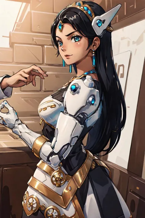 (masterpiece, best quality), intricate details, 8k, artstation, wallpaper, official art, sharp focus,
(1girl:1.2), <lora:Wrise_Symmetra:0.8>