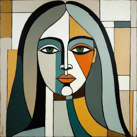 Picasso cubism art of a woman,subtle colors, minimalist, faint, rixhnna,   <lora:rihanna_juggerX_xl_1_st_wocap-rixhnna-000085:1>