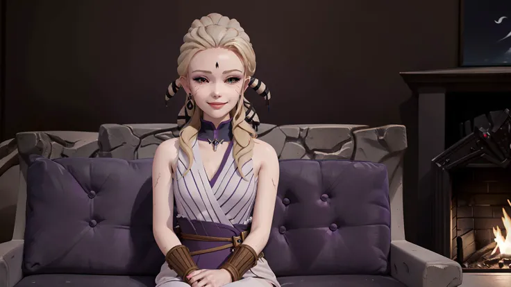 (masterpiece:1.4),(best qualit:1.4),(high resolution:1.4),(purple nightgown),sitting,(looking at viewer:1.1),(night:1.2),couch,fireplace,smile,1girl,solo,solo focus,(<lora:rwby salem:0.9> salem \(rwby\)),