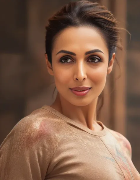 MalaikaArora,<lora:MalaikaAroraSDXL:1>,masterpiece,beautiful,extremely detailed,(ultra high res),(8k UHD best quality), (realistic, photo-realistic:1.37), depth_of,field, blurry_background, photo_inset,Dramatic lighting,reference_inset,photo_background,brown_eyes,photorealistic,looking_at_viewer,1girl,shiny skin,detailed skin,(((sweater)))