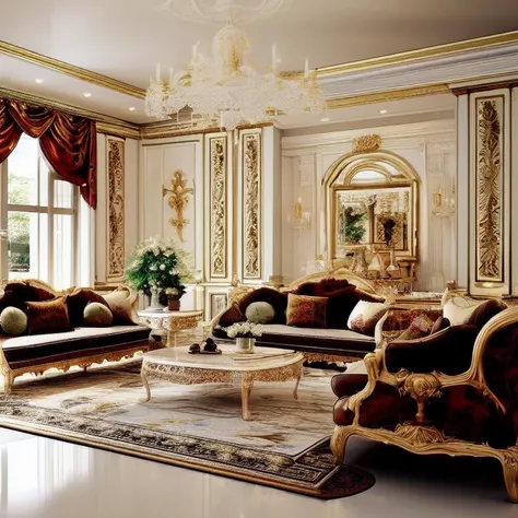 classical European living room