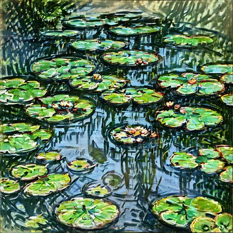 <lora:Monet V1:0.8> Monet V1, water lilies