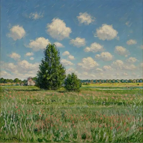 <lora:Monet V1:0.7> Monet V1, haystacks