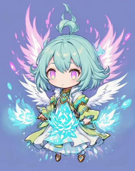 <lora:Hyung-Tae_Chibi_style_-_XL:0.9> KChibi, halfling, elementalist, HD, 8K, cute art, chibbi anime style, cutesy,pastel colors,