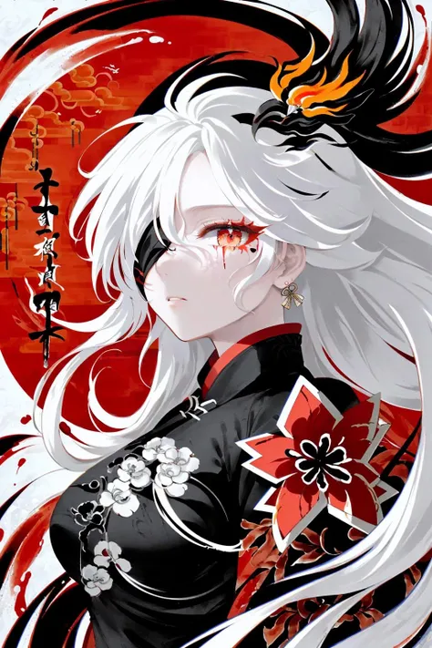 (masterpiece), (best quality),(illustration), looking at viewer,colorful,from side,((chinese colorful ink)),flat color,(phoenix:1.5,bird:1.3),sunset, standing on a building,
(1girl:1.2),detailed long white hair + red eyes,detailed face,full body, (white hair:1.4), (mole under eye:0.9), squinting,eyeshadow, hair ornament, small breasts,((kimono)), cold face,long floating hair,,hair over one eye\\,
(portrait),((ink splashing)),((chinese colorful ink)), ((Chinese color ink painting style))
upper body,(white hair +red eyes),(cute face:0.95),(detailed beautiful face:0.95),colorful painting,
(Floating),(Amazing),(Absurd),((sharp focus)), ((extremely detailed)), ((high saturation)),((surrounded by color ink splashes)),((extremely detailed body)),((colorful)) <lora:OH4V7-000175:1>