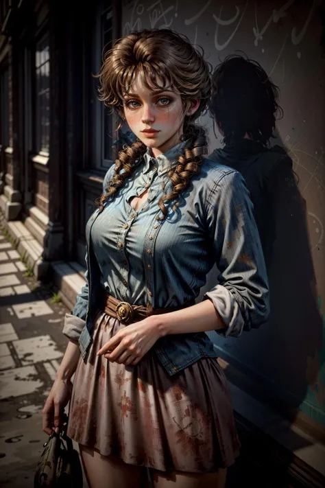 (masterpiece, best quality:1.3)
<lora:epi_noiseoffset2:1> <lora:add_detail:0.7> <lora:RDRMaryBethGaskill:0.8>
RDRMaryBethGaskill, 1girl, solo, blonde hair, cowboy western, vibrant street art district, twilight, colorful and artistic with murals illuminated by fading daylight
