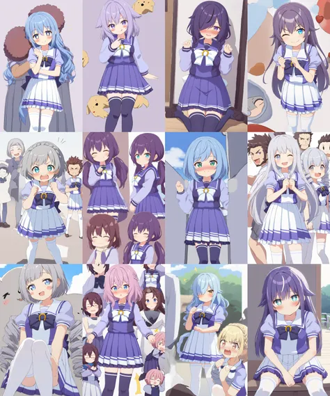 <lora:sdxl-um-trauniform:0.7> { trawinuni, winter tracen_school_uniform, purpleblue sailor collar, purpleblue skirt, darkblue thighhighs, white_bowtie, skyblue_long sleeve blouse, white back bowtie | trasumuni summer tracen_school_uniform, white sailor collarl, white skirt, white thighhighs, darkblue_bowtie, skyblue short sleeve blouse, darkblue back bowtie }, __facialS__, school, 1girl, { cute petite | petite | child | childish | petite child innocent ankle-biter | young | teen }. { flat chest | small beasdt | medium breast | big breast }, skindantation, +++
__colors__ eyes {|| odd eyes },
__strength__ __colors__ hair,
{ short hair | long hair | medium hair | very long hair },
__hairA__,
{ streaked hair | drill hair | wavy hair },
__bangs__,
{ sideburns | hair flaps },
__facial__,
{ | embarrassed | blush | nose blush | blush_stickers },
{ | head_tilt }
+++