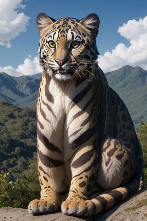 Sunda clouded leopard, hyper realistic <lora:boldline:0.2> <lora:add_detail:0.5>