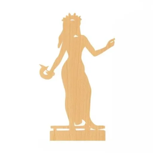 wood shape of a Greek goddess, <lora:wood_shape2:1>