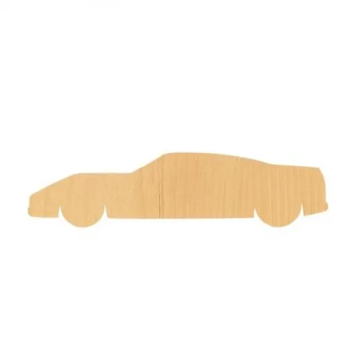 wood shape of a sports car, <lora:wood_shape2:1>