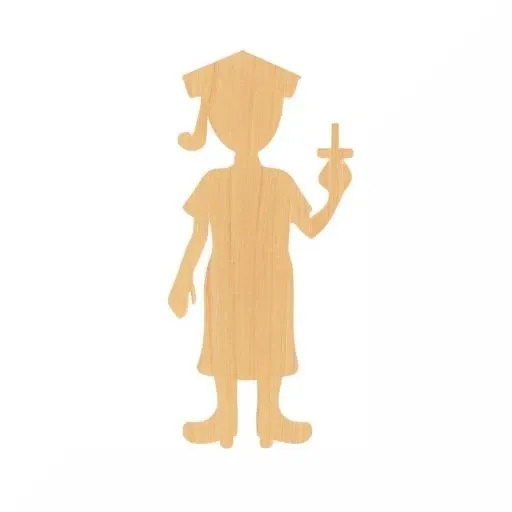 wood shape of a nurse,  <lora:wood_shape2:1>