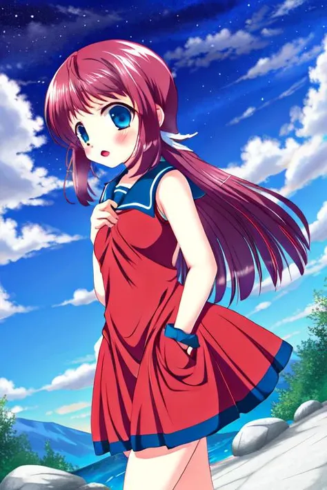<lyco:GoodHands-beta2:1.0> (official style, style parody) <lora:manaka mukaido trigger -nagi-asu a lull in the sea-:1>manaka mukaido, solo (everyday moments in different seasons)